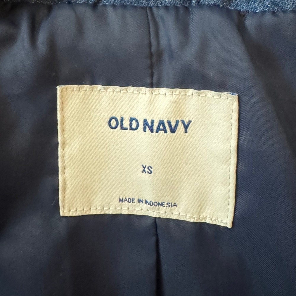 Old Navy Womens Quilted Chambray Jacket XS Blue Lightweight‎ Puffer Casual - Picture 10 of 11